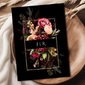 Invitation Dark Moody Bloom Dutch Masters Black Mariage