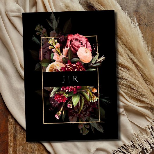 Invitation Dark Moody Hollandais Vieux Masters Bloom Mariage