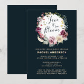 Invitation Dark Moody Love est dans la Fête des mariées Bloom (Devant / Derrière)