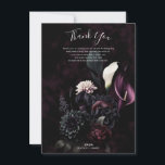 Invitation Dark Moody Romantic Mariage Floral<br><div class="desc">cherchez les articles correspondants dans mon magasin.</div>