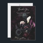 Invitation Dark Moody Romantic Mariage Floral<br><div class="desc">cherchez les articles correspondants dans mon magasin.</div>