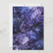 Invitation Dark Purple Boho Witch Crystals Black Handfasting (Dos)