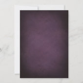 Invitation Dark Purple Fine Art Floral Elegant Wedding (Dos)