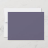 Invitation Dark Purple Hand Painted Striped Frame Note Card (Dos)