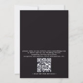 Invitation Dark Romantic Floral Dutch Chic QR Code Wedding (Dos)
