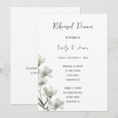 Invitation Dark Sage Green Botanical Wedding (Devant / Derrière)