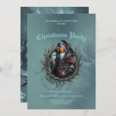Invitation Dark Santa of Shadows – Gothic Christmas Skeleton (Devant / Derrière)