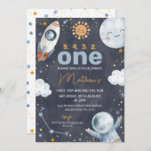 Invitation Dark Space Premier voyage autour du soleil 1er ann (Devant / Derrière)