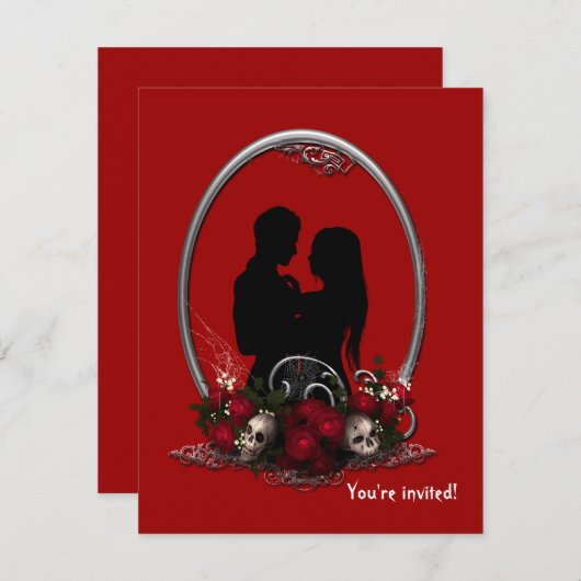 Invitation Dark Union Vampire (Devant / Derrière)