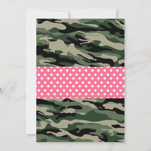 Invitation d'armée de fille (Dos)