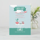 Invitation d'arrangement de réception en plein air (Debout devant)