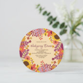 Invitation d'arrière - plan d'automne (Debout devant)