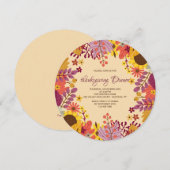 Invitation d'arrière - plan d'automne (Devant / Derrière)