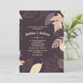 Invitation d'arrière - plan d'automne (Debout devant)