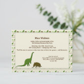 Invitation d'arrière - plan de dinosaure (Debout devant)