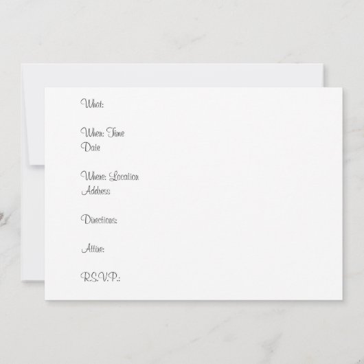 Invitation d'arrière - plan de gardénia (Dos)