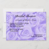 Invitation d'Arrière - plan Rose bleu clair (Devant)