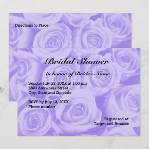 Invitation d'Arrière - plan Rose bleu clair