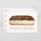 Invitation d'arrosage pour bébé Donut (Devant / Derrière)