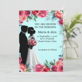 ✨ Invitation d'art de mariage pour célébration de (Debout devant)