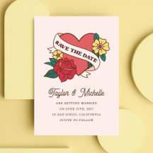 Invitation d'art de tatouage grand Rose