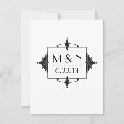 Invitation d'art déco (Devant)