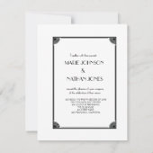 Invitation d'art déco (Dos)