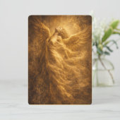 Invitation d'art fin Ange Doré Luxueux (Debout devant)