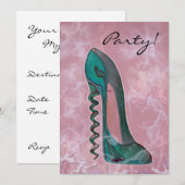 Invitation d'art moderne Stiletto Shoe (Devant / Derrière)