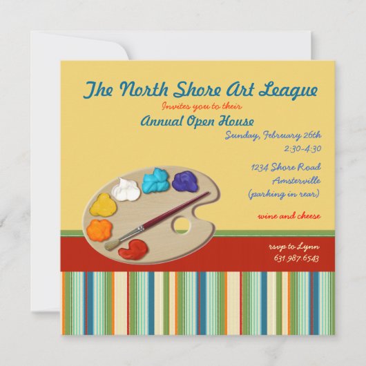 Invitation d'artiste. (Devant)