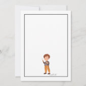 Invitation d'artiste de garçon (Dos)