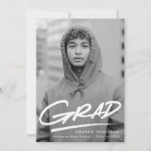 Invitation Dashed Photo Graduation Party (Devant)