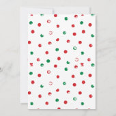 Invitation Dashin Dancin Prancin Échange de vins Noël (Dos)