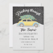 Invitation Dashing through the Snow Christmas Holiday Party (Devant)