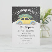 Invitation Dashing through the Snow Christmas Holiday Party (Debout devant)