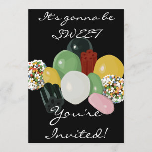 Invitation d'Assortiment de bonbons