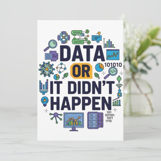 Invitation Data Or It’s Happen Analytics & Humour (Debout devant)