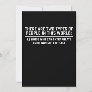Invitation Data Scientist Il Y A Deux Types De Personnes Dans