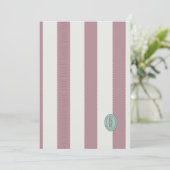 Invitation Date à retenir à bordure festonnée rose (Debout devant)