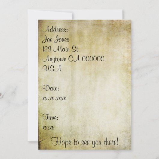 Invitation Date de café (Dos)