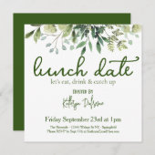 Invitation Date de déjeuner personnalisée (Devant / Derrière)