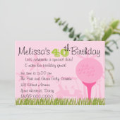 Invitation Date de golf rose (Debout devant)