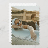 Invitation Date de l'événement enregistrée avec une photo com (Devant / Derrière)