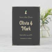 Invitation Date de mariage de la mariée de Frankenstein | Got (Debout devant)