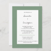 Invitation Date de modification Mariage Eucalyptus Blooming G (Dos)