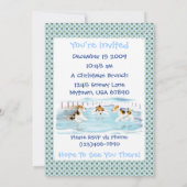 Invitation Date de patinage Terrier Fox Wire (Dos)