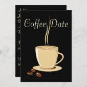 Invitation Date du café (Devant / Derrière)
