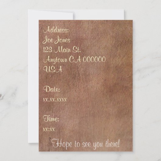 Invitation Date du café (Dos)