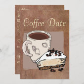 Invitation Date du café (Devant / Derrière)