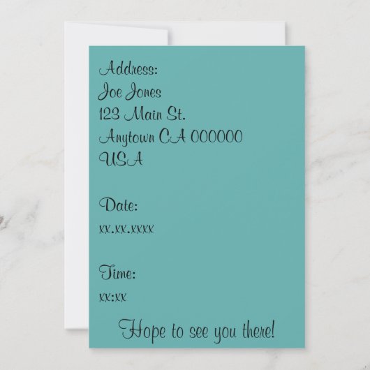 Invitation Date du café (Dos)